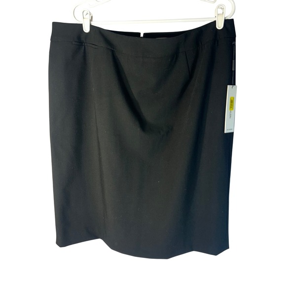 Calvin Klein Black Skirt Plus Size 16W Business Professional S2SL705A NEW - Picture 3 of 10